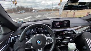 2019 BMW M550i xDrive 456HP 44 V8 POV Test Drive Sport Plus [upl. by Nnylyram544]