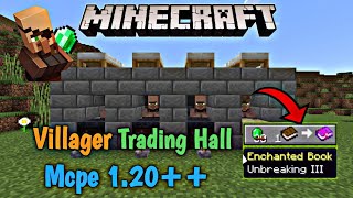 EASIEST  VILLAGER TRADING HALL Minecraft Bedrock 120 Tutorial  Gamerfronx [upl. by Decima]