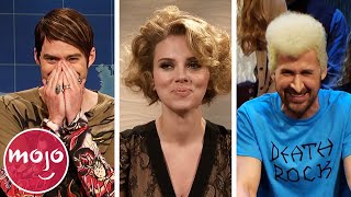 The Ultimate SNL Host Breaking Compilation [upl. by Aiht]