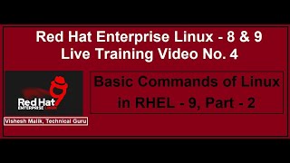 Basic Commands of Linux in RHEL  9 Part  2 [upl. by Ahsaercal633]