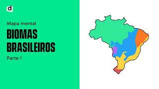 BIOMAS BRASILEIROS  Parte 1  GEOGRAFIA  Mapa Mental  Quer Que Desenhe [upl. by Maddis]