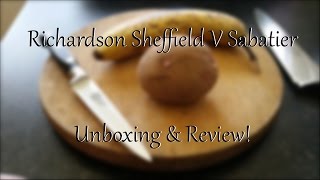 Richardson Sheffield V Sabatier 9 Piece Knife Block Set Unboxing amp Review [upl. by Wiskind]