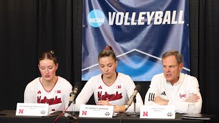 Nebraskas Cook Beason and Mendelson after sweeping Long Island in first round of the NCAA [upl. by Ecinad]