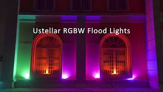 Ustellar 25W RGB Flood Lights with Aerial View PART II [upl. by Pooh839]