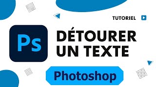 Comment faire un texte transparent avec photoshop détourer un texte sur photoshop [upl. by Ninerb]