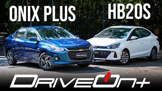 Hyundai HB20S ou Chevrolet Onix Plus Qual a melhor opção  Comparamos as versões 10 dos sedans [upl. by Atnwahs315]