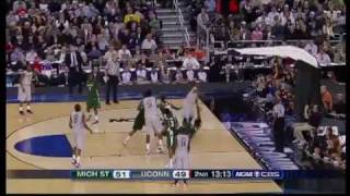 Michigan State vs UConn  2009 Final Four [upl. by Teraj]