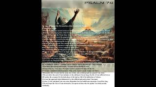 Psalm 74 An Appeal against the Devastation of the Land by the Enemy [upl. by Ludeman]