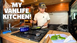 Building a Kitchen in Your Van  Skateboard Countertop [upl. by Krenn869]