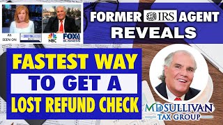 Former IRS Agent Explains The Fastest Way To Get A Lost Refund Check Call 8008291954 amp Form 3911 [upl. by Ik]