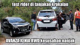 Avanza Xenia RWD kesulitan menanjak Krakalan  jalur bawang dieng  crew Krakalan [upl. by O'Mahony]