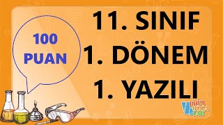 11 SINIF  KİMYA  1 DÖNEM  1 YAZILI ÇALIŞMASI [upl. by Eiloj925]