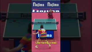 Mima Ito its like facing a wall shorts mimaito tabletennis short [upl. by Godwin692]