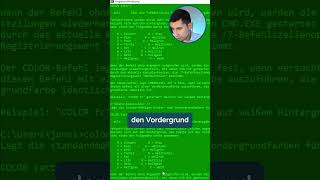 Farbe ändern in der Kommandozeile coding settings colors [upl. by Eytteb]