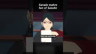 Sarada makes fun of Sasukes outfit [upl. by Itsrik]