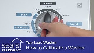 How to Calibrate a TopLoad Washer [upl. by Otrebireh]