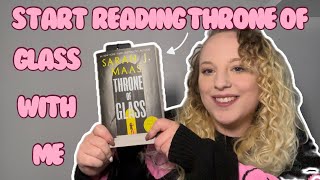 Start Reading Throne of Glass with me 📖  Throne of Glass reading vlog ✨ [upl. by Assenay515]