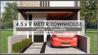 45 x 9 Meter Townhouse Design Idea [upl. by Ogu]