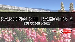 SABONG SHI BAHONG 2 Lyrics by Cesar Pasiw [upl. by Annirok995]