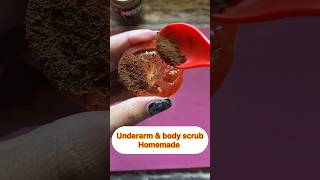 Homemade Underarm amp body scrub  home remedies  shorts skincare homeremedies viral [upl. by Hugues]