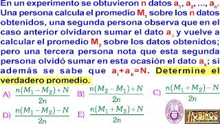 Examen Admisión Universidad UNI  Matemáticas  Promedios Solucionario de Aritmética [upl. by Mikol]