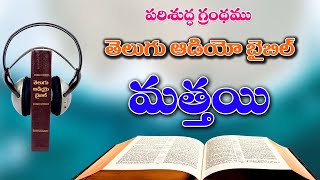 01మత్తయి సువార్త Mathai Suvartha The Gospal of Matthew Telugu Audio Bible Full [upl. by Farrel]