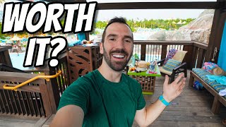 We Rented A Cabana At Volcano Bay  Full Tour Pricing amp Review [upl. by Hajin]