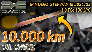 🛢️Dacia Sandero Stepway III 20212022 10 ECOG Engine OIL 10000 km CheckLevelColour Read Desc [upl. by Jain]