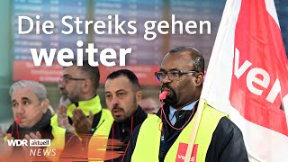 Streik NRW Öffentlicher Dienst im Tarifstreit  WDR aktuell [upl. by Ardnaik]