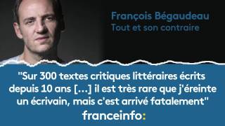 François Bégaudeau quotIl est très rare que jéreinte un écrivainquot [upl. by Udale]