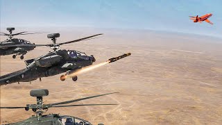 Powerful US AH64s Destroy Crazy Drone With Extreme Accuracy [upl. by Lienad]