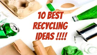 10 Best Useful Recycled Home Projects  Crafts Out Of Recycled Materials [upl. by Tanner]