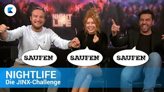 NIGHTLIFE Die quotJINXChallengequot mit Elyas MBarek Palina Rojinski und Frederick Lau [upl. by Puklich]