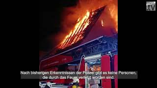 Großbrand mitten in Bad FriedrichshallDuttenberg [upl. by Nierman]