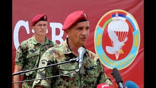 Brigadni general Miroslav Talijan  Dan visokih zvanica na vežbi quotSlovensko bratstvo 2019quot [upl. by Marys]