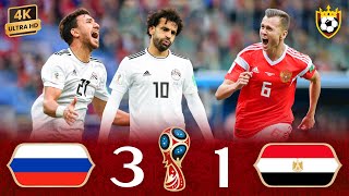 Russia destroys and ends Egypt and Mo Salahs hopes of qualifying 🔥🤯 ● Full Highlights 🎞️  4K [upl. by Beller]