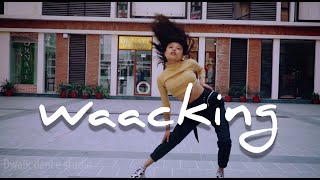 Waacking Dance 2020  Sneha sitikhu  Dwalk Dance Studio [upl. by Etsyrk]