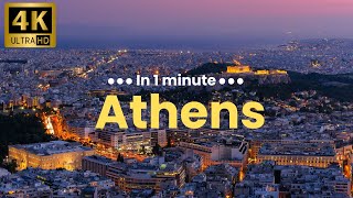 Athens 4K in 1 minute [upl. by Arihppas]