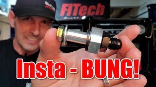 Fuel Injection Conversion Part 3 Easy Install  Fuel Return Bung  FiTech [upl. by Novaelc]