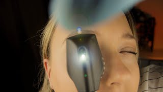 ASMR Ocular Orbital Eye Examination Light Exam [upl. by Ellehcyt]