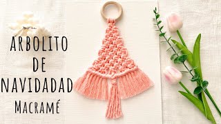 Arbolito de navidad en macramé paso a paso fácil para principiantesChristmas tree easy step by step [upl. by Sternberg243]