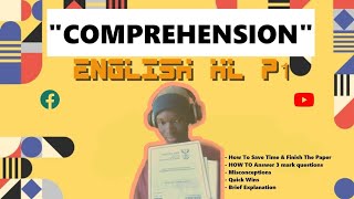 How To Answer Grade 12 ENGLISH HL Comprehension Full Lesson [upl. by Tnarud35]