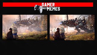 HORIZON ZERO DAWN REMASTERED  INTRO GRAPHICS Comparison horizonzerodawnremastered [upl. by Rapp700]