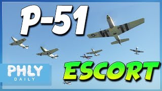 P51 ESCORT Mission  Protect the B17 BOMBERS War Thunder [upl. by Ayote]