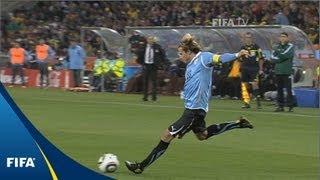 Diego Forlan on Uruguay vs Ghana  2010 FIFA World Cup [upl. by Carley]