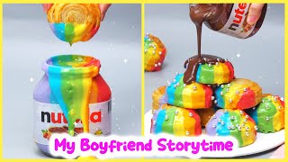 🍰Chocolate Cake Storytime 🥑 My Boyfriend Is Attracted To My Best Friend🌽Rainbow Heart Chocolate Cake [upl. by Anrehs188]