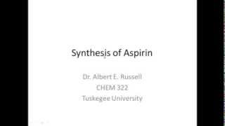 Synthesis of Aspirin [upl. by Llezo]