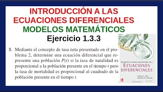 Ecuaciones diferenciales como modelos matemáticos Zill 133 [upl. by Assilaj]