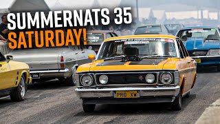 Summernats 35 SOLD OUT Saturday Tuff St Burnouts Supercruise Braddon  MORE [upl. by Pacheco]