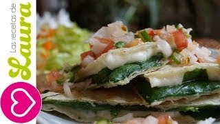 Como hacer QUESADILLAS con espinacas  Comida Saludable [upl. by Krahling51]